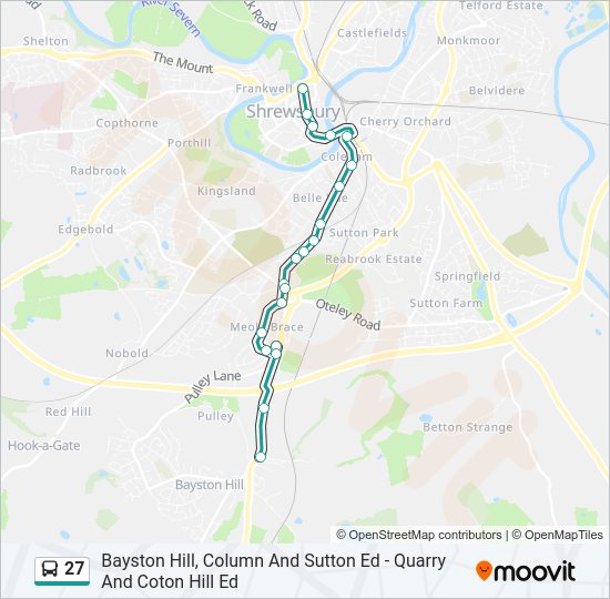 27 Route Schedules, Stops & Maps Bayston Hill (Updated)