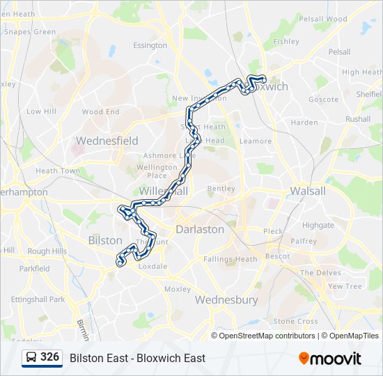 326 Route Schedules, Stops & Maps Bloxwich (Updated)