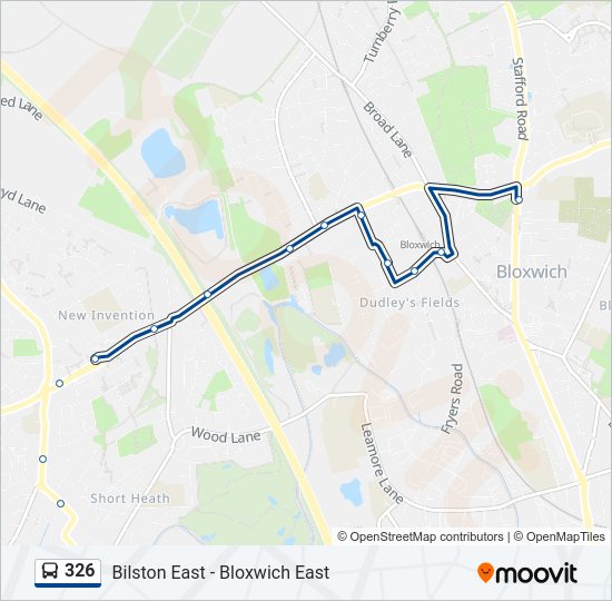 326 Route Schedules, Stops & Maps Bloxwich (Updated)