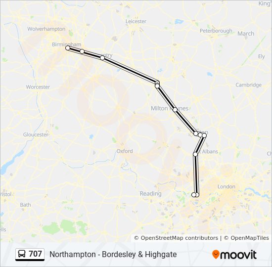 707 Route Schedules, Stops & Maps Heathrow Airport Terminal 5 (Updated)
