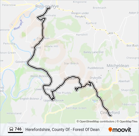 746 Route Schedules, Stops & Maps Cinderford (Updated)