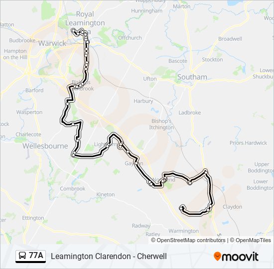 77a Route Schedules, Stops & Maps Milverton (Updated)