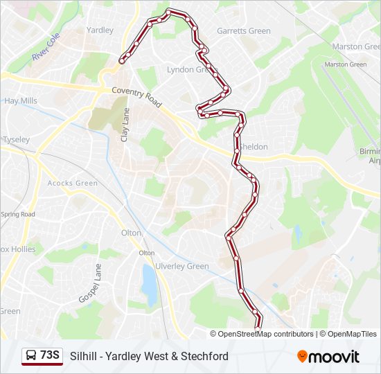 73s Route Schedules, Stops & Maps Yardley (Updated)