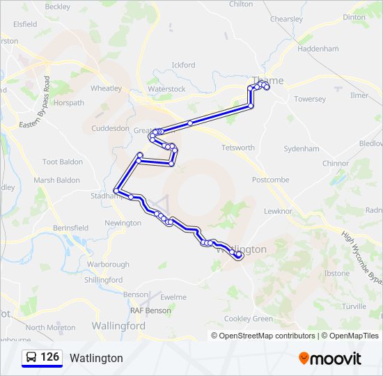 126 Route Schedules, Stops & Maps Watlington (Updated)