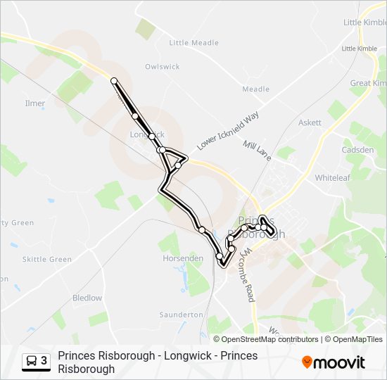 3 Route Schedules, Stops & Maps Princes Risborough (Updated)