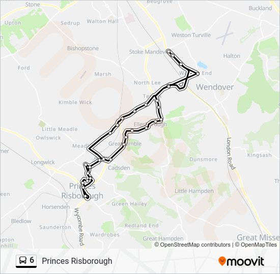 6 Route Schedules, Stops & Maps Princes Risborough (Updated)