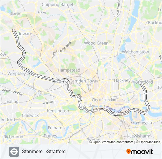 jubilee Route Schedules, Stops & Maps Stanmore Stratford (Updated)