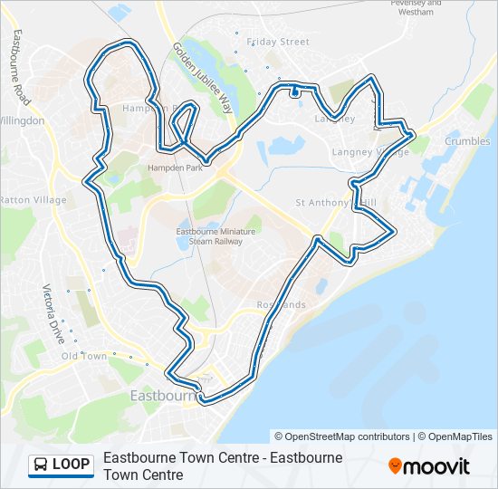 loop Route Schedules, Stops & Maps Eastbourne Town Centre (Updated)