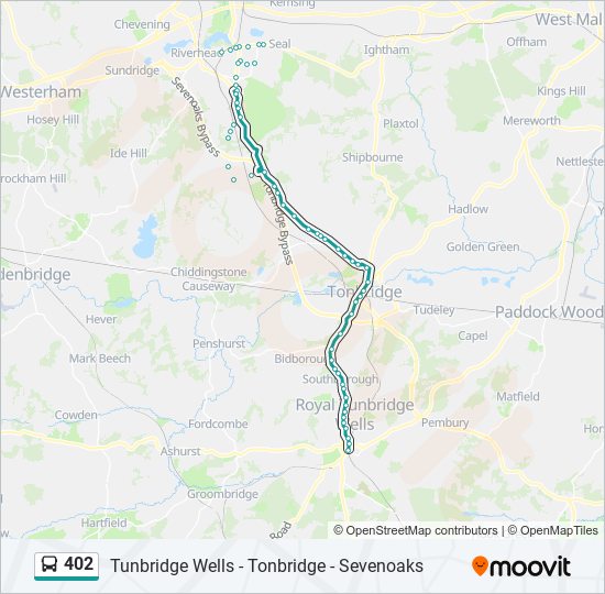 402 Route Schedules, Stops & Maps Sevenoaks (Updated)