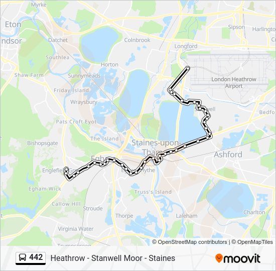 442 Route Schedules, Stops & Maps Englefield Green (Updated)