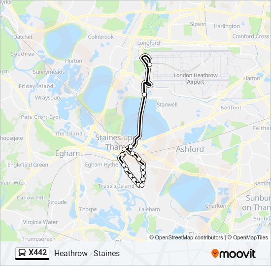 x442 Route Schedules, Stops & Maps Heathrow Airport Terminal 5 (Updated)