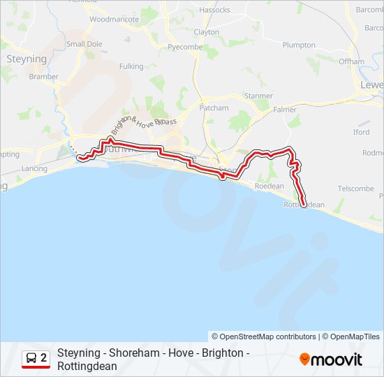 2 Route Schedules, Stops & Maps ShorehamBySea (Updated)