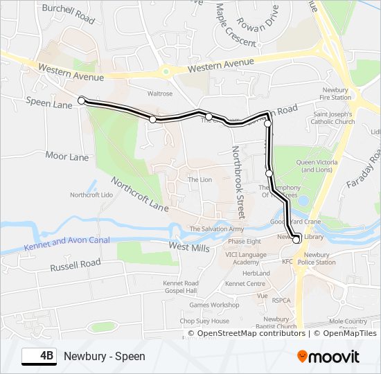 4b Route Schedules, Stops & Maps Newbury (Updated)