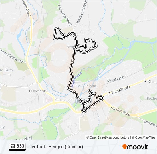333 Route Schedules, Stops & Maps Hertford (Updated)