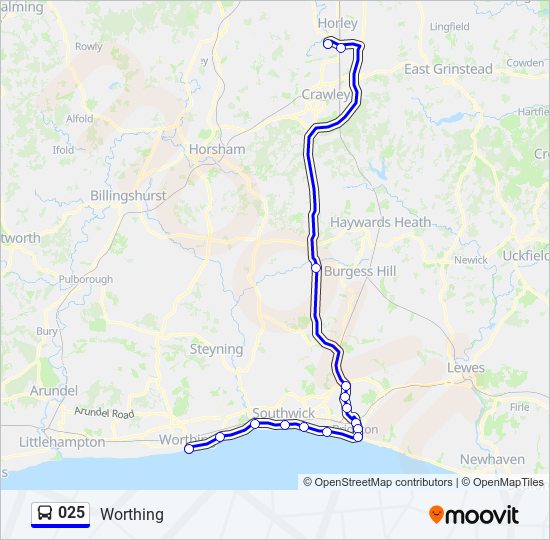 025 Route Schedules, Stops & Maps Worthing (Updated)