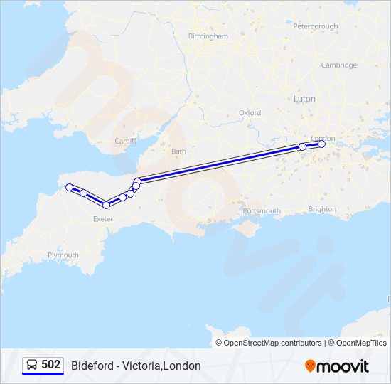 502 Route Schedules, Stops & Maps Barnstaple (Updated)