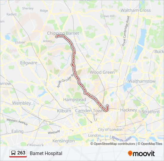 263 Route Schedules, Stops & Maps Hospital (Updated)