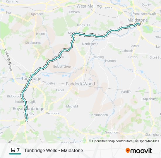 7 Bus Schedules, Stops & Maps Tunbridge Wells