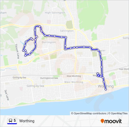 5 Route Schedules, Stops & Maps Worthing (Updated)
