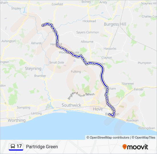 17 Route Schedules, Stops & Maps Partridge Green (Updated)