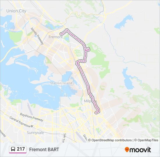 217 Route Schedules, Stops & Maps Fremont BART (Updated)