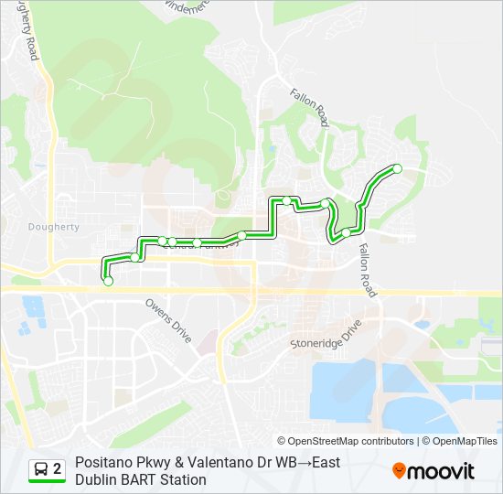 2 Route Schedules, Stops & Maps Positano Pkwy & Valentano Dr WB‎→