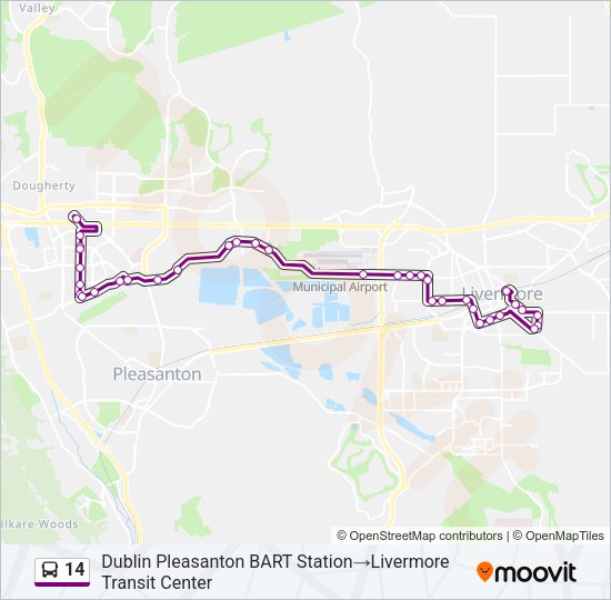 14 Route Schedules, Stops & Maps East Dublin BART Station‎→Livermore