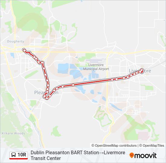 10r Route Schedules, Stops & Maps East Dublin BART Station‎→