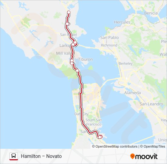 marin airporter Route Schedules, Stops & Maps Hamilton Novato