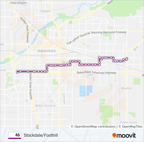 46 Route Schedules, Stops & Maps Stockdale (Updated)
