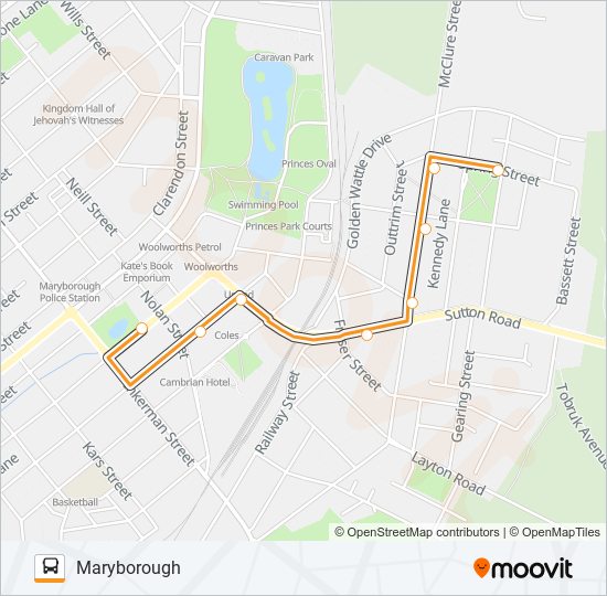 3 Route Schedules, Stops & Maps Maryborough (Updated)