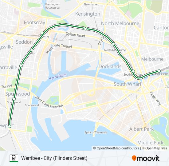 werribee Route Schedules, Stops & Maps City (Flinders Street) (Updated)