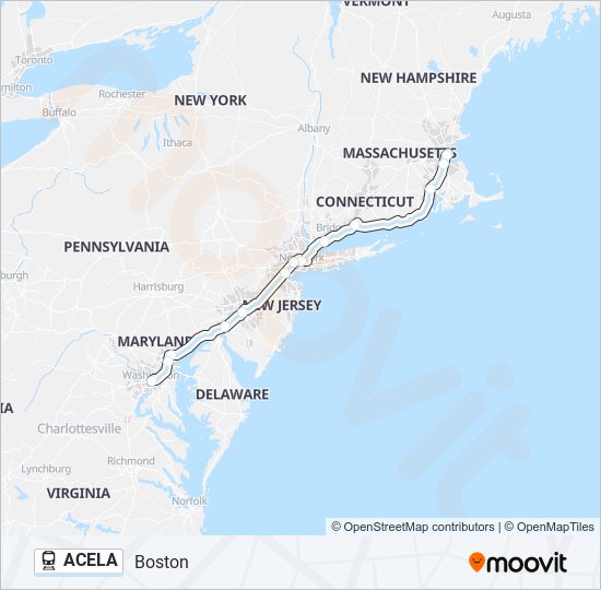 acela Route Schedules, Stops & Maps Boston (Updated)