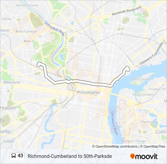 43 Route Schedules, Stops & Maps 50thParkside (Updated)
