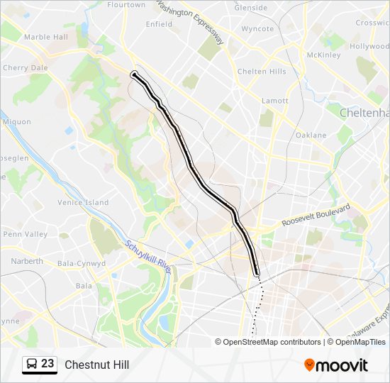 23 Route Schedules, Stops & Maps Chestnut Hill (Updated)