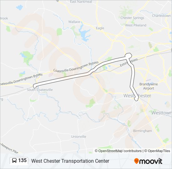 135 Route Schedules, Stops & Maps West Chester Transportation Center