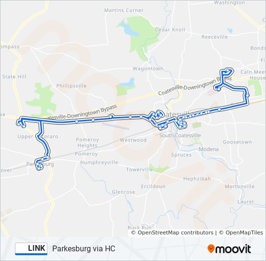 link Route Schedules, Stops & Maps Parkesburg via HC (Updated)