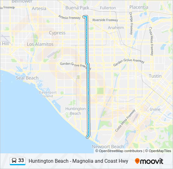 33 Route Schedules, Stops & Maps Huntington Beach Magnolia and