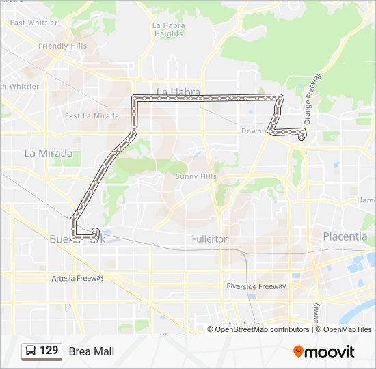 Octa Maps And Schedules 129 Route: Schedules, Stops & Maps - Anaheim - Kraemer And Lapalma (Updated)