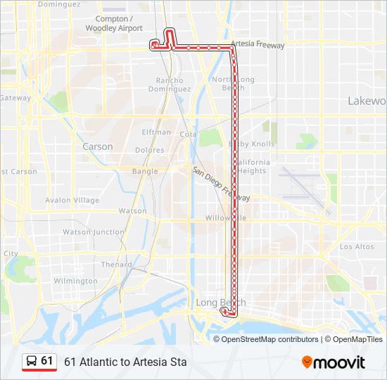 61 Route Schedules, Stops & Maps 61 Atlantic to Artesia Sta (Updated)