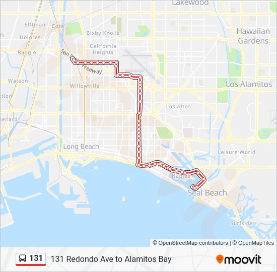 131 Route Schedules, Stops & Maps 131 Redondo Ave to Alamitos Bay (Updated)