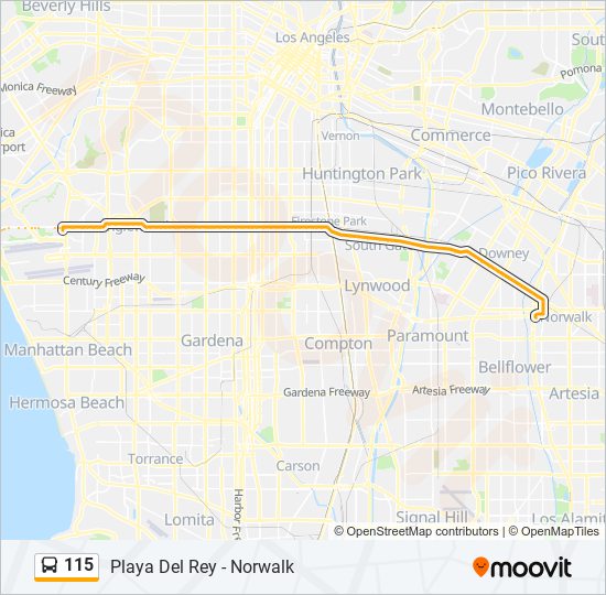115 Route: Schedules, Stops & Maps - Norwalk Station C - Line (Updated)