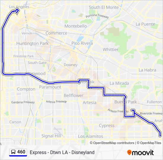 460 Route Schedules, Stops & Maps Disneyland (Updated)