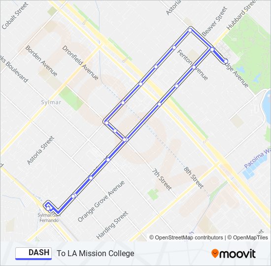 dash Route Schedules, Stops & Maps To LA Mission College (Updated)