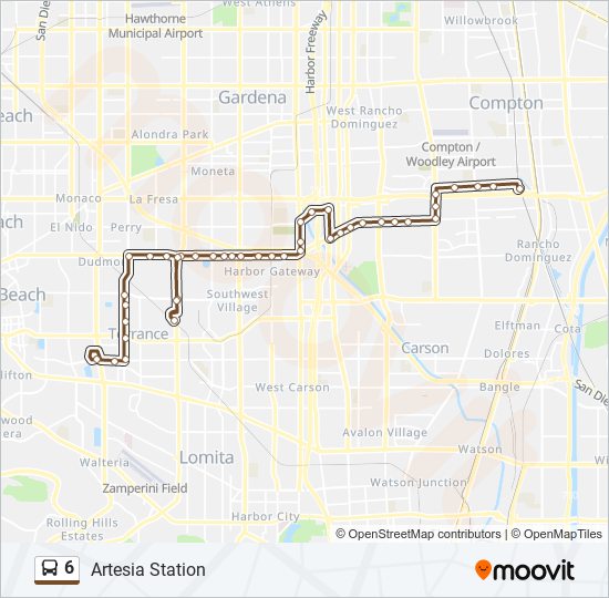 6 Route Schedules, Stops & Maps Artesia Station (Updated)