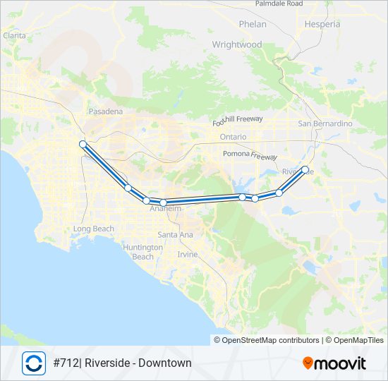 Ruta metrolink 91perris valley line horarios, paradas y mapas 700