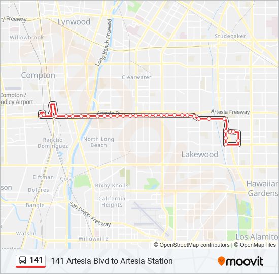 141 Route Schedules, Stops & Maps 141 Artesia Blvd to Artesia Station (Updated)