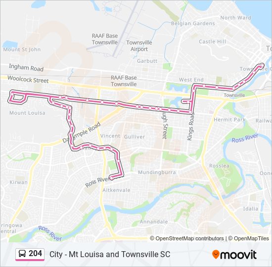 204 Route Schedules, Stops & Maps Townsville City (Updated)
