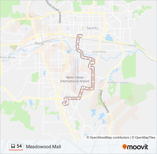 54 Route Schedules, Stops & Maps Meadowood Mall (Updated)