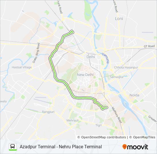 Azadpur Metro Station Map 442 Route Schedules, Stops & Maps Azadpur Terminal (Updated)